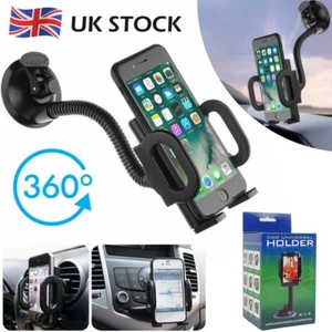 Universal Car Mobile Phone Holder Mount Windscreen Air Vent Stand Cradle GPS NEW - Picture 1 of 12