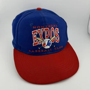Cappello snapback vintage Rookie League Montreal Expos Pro Youth 6-12 anni MLB berretto anni 90 - Foto 1 di 14