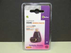 90° Angle Micro HDMI Adapter Plug (D) On HDMI Socket (A) - Picture 1 of 5