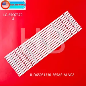 Striscia LED (12) per JL.D65051330-365AS LC-65N7004U LC-65Q7300U LC-65Q7330U 65Q7370U - Foto 1 di 6