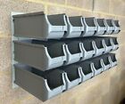 Metal Bin Storage Kit Box Wall Panel louvre Rack Garage Wall Mounted  workshop