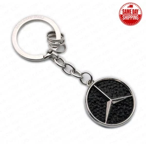 3D Mercedes Black Diamond AMG Logo Alloy Car Home Keychain Ring Decoration Gift - Bild 1 von 4