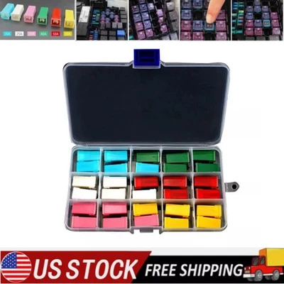 Kit surtido de fusibles en forma de caja de perfil alto/estándar automotriz 30 piezas fusibles para automóvil Foto 1 de 4