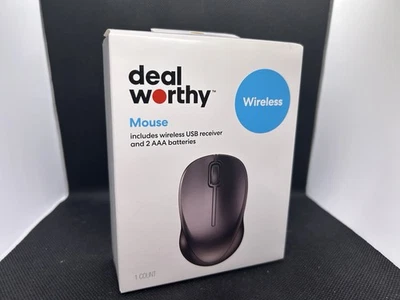 Deal Worthy Wireless Mouse, USB Receiver, Optical USB Mouse Batteries Included - Image 1 of 3