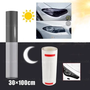 Photochromic PPF Tint Film Clear To Smoke Black Car Headlight Tail Light Wrap - Picture 1 of 5