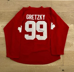 WAYNE GRETZKY TEAM CANADA CUP 1987 SIGNED JERSEY PSA COA AUTHENTIC AUTOGRAPH HOF - Picture 1 of 3