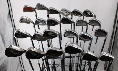 Lote de 24+ palos de golf - lofts y flexiones surtidos izquierda-derecha-hierros individuales Foto 1 de 4