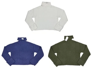 Ultra Flirt Juniors Ribbed Knit Pullover Turtleneck Women's Sweater NWT - Picture 1 of 7