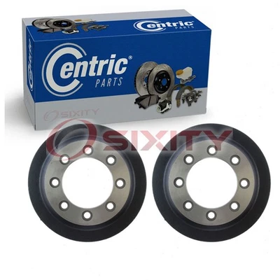 Tambores de freio traseiros centrais 2 peças para 1987-1991 Ford E-250 Econoline Club Wagon ry - Imagem 1 de 4