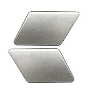 2x Silver Headlight Washer Spray Nozzle Cover Fit For Volvo XC90 2016-2022 - Picture 1 of 4