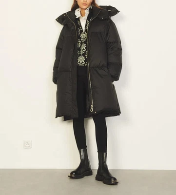 Sandro Paris Women's Jacket Size 34 FR / XS Oversized Padded Jacket SFPOU00367 - Image 1 of 4