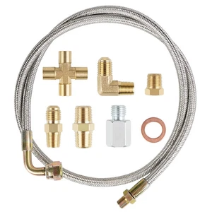 Turbo Öl Zuleitung Kit kompatibel mit T3 T4 T04E T60 T61 T60-1 T66 T67 T70 ... - Bild 1 von 6