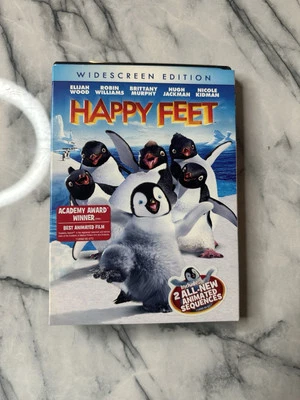 Happy Feet the Movie WIDESCREEN EDITION on DVD w/ Original Protective Sleeve - Imagem 1 de 4