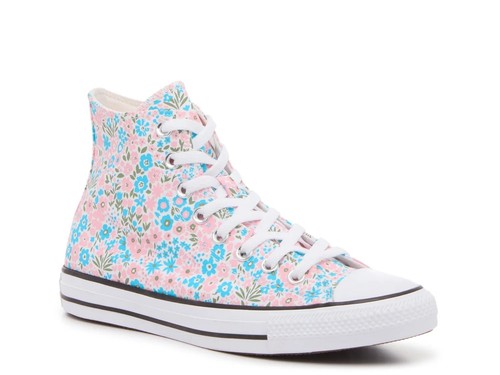 Sneakers donna moda Converse Chuck Taylor All Star floreali alte