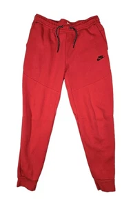 Nike Sportswear Tech Fleece Jogger Sweatpants Red Mens Large 32x28 - Picture 1 of 10