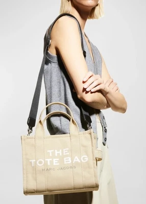 Bolsa tote pequena de lona Marc Jacobs - Imagem 1 de 4