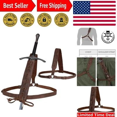 Renaissance Leather Sword Frog - Soft, Durable, and Perfect for Knights' Cosplay - Image 1 of 4