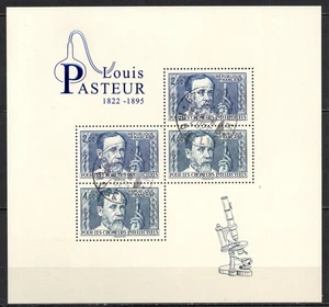 FRANKREICH 2022 Block Louis Pasteur 1822-1895 gestempelt Rundstempel - Bild 1 von 1