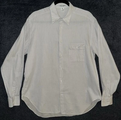 Camisa vintage para hombre Giorgio Armani Le Collezioni blanco roto talla 15,5/39 Foto 1 de 4