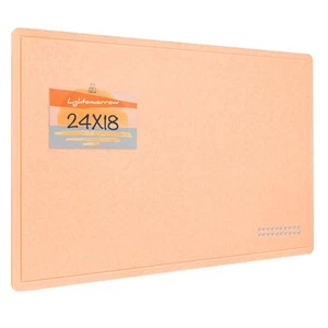 Bulletin Board, 24 x 18 inches Felt Board Decorative Pin Board, Cork Board Al... - Picture 1 of 7