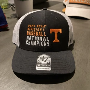 Tennessee Volunteers 47 Marca SnapBack Malla Blanco 2024 Campeones de Béisbol NCAA - Imagen 1 de 7