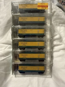 MICRO-TRAINS N SCALE 6 PK 40'WOOD SHEATHED REEFERS NORTH WESTERN REFRIG 49272 - Picture 1 of 4