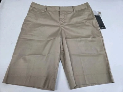 Bermudas para mujer Massimo beige calce moderno talla 10 #7710 nuevas con etiquetas Foto 1 de 4