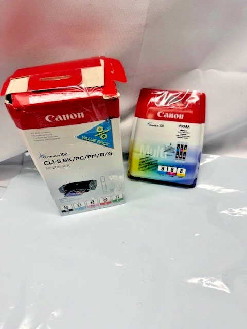 Paquete múltiple de tinta Canon CLI (8 colores en total) para PIXMA Pro9000, Pro9000 Mark II Foto 1 de 4