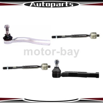 Extremo de barra de amarre de dirección interior exterior 4 piezas para Toyota Yaris Delphi 2006 2007 2008 Foto 1 de 4