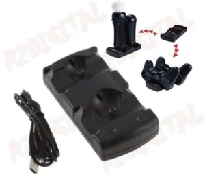 CARICA CONTROLLER per PS3 WIRELESS e PLAYSTATION 3 MOVE JOYSTICK SUPPORTO BASE - Picture 1 of 3