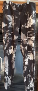 Simply Vera Wang Leggings Women's Sz SMALL Black Gray Pants Simply Breathe - Picture 1 of 7