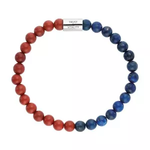 ENGELSRUFER Armband, 925 Silber, Roter Jaspis, Lapislazuli, ERB-HEAL-RJ-LP-M - Bild 1 von 3