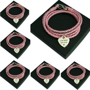Leather Bracelets for Women, Personalised, ANY Engraving, Mum, Daughter etc