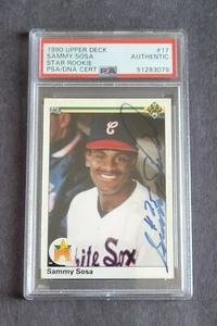 Sammy Sosa signed White Sox 1990 Upper Deck rookie card Psa Authenticated - Picture 1 of 2