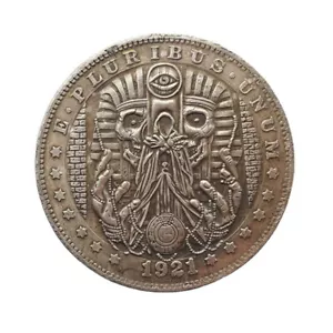 God Eye Death Envoy Skull Pharaoh Commemorative Token Coin US Collectible Gift - Picture 1 of 4