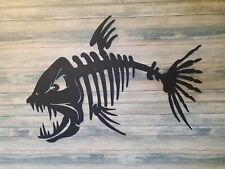 Fishbone Geisterfisch Deko aus 3mm Stahl Halloween Angeln Angelsport Hecht