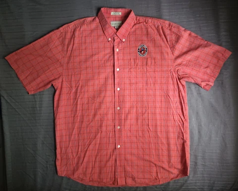 Vintage 2002 U.S. Open Beth Page Shirt Men's 2XL Red Plaid Cutter & Buck Cover