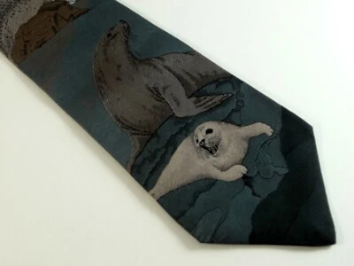 Corbata Seal Sea Lion Animal Kingdom Ocean Sea Life Borgoña Gris Foto 1 de 3