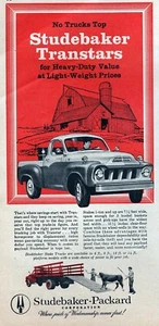 Camioneta Studebaker Transstar 1958 anuncio impreso original - Imagen 1 de 1