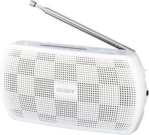 Sony Portable Radio SRF-19: Wide FM Compatible FM/AM white SRF-19