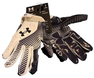 Under Armour UA BLUR FUSSBALL Handschuhe neu mit Etikett $ 50,00 Herren mittel atmungsaktiv Klebegriff - Bild 1 von 16