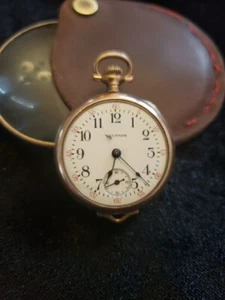 1913 Waltham Open Face Pocket Watch Grade 310 Model 1900 Size 3/0 - Picture 1 of 12