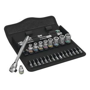 Wera 05004018001 8100 SA 8 Zyklop Metal Ratchet Set 1/4" Drive Metric 28 Pc - Picture 1 of 2