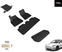 3D MAXpider Floor Mats for Tesla Model Y 2020 with Rear and Front Cargo Liner