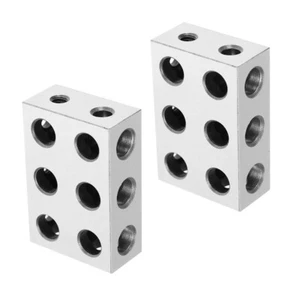 New 123 Blocks 1-2-3 Matched Pair With 11 Holes Precision 0.0002" Hardened - Picture 1 of 8