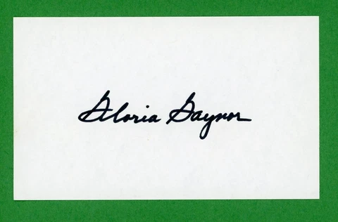 Gloria Gaynor Singer: I Will Survive" Signed 3x5 Index Card E22730 Cover