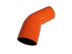Orange  Silicone Hose 45 Degree Elbow ID 25 mm To 35 mm Coolant Tube Brand New  - Foto 1 di 8