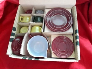 Vintage Hazel Atlas Moderntone 16 Piece Little Hostess Party Set Tea Set in Box - Picture 1 of 12