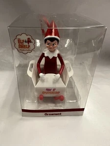 NEU Dunkin Donuts Elf On The Shelf 2022 Elf and Sleigh Holiday Ornament - Bild 1 von 4