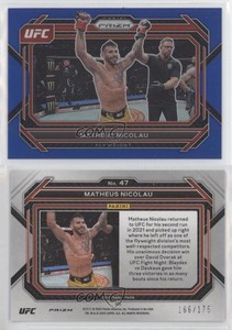2023 Panini Prizm UFC Blue Prizm /175 Matheus Nicolau #47